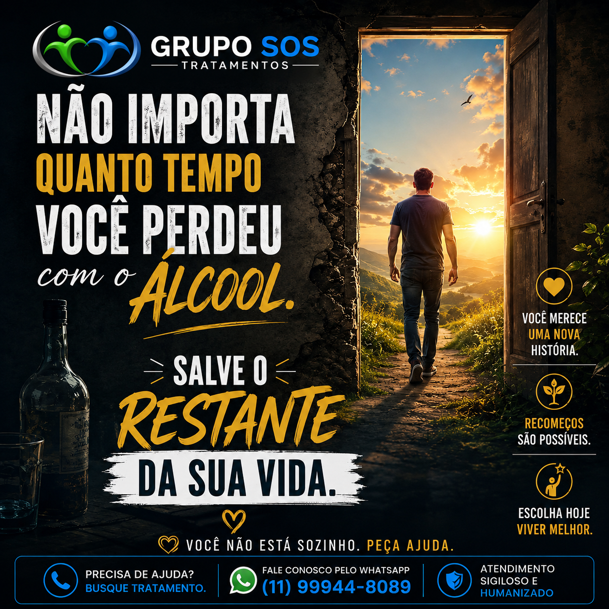 Casa de Recuperação de Drogas e Alcoolismo em São João da Boa Vista SP