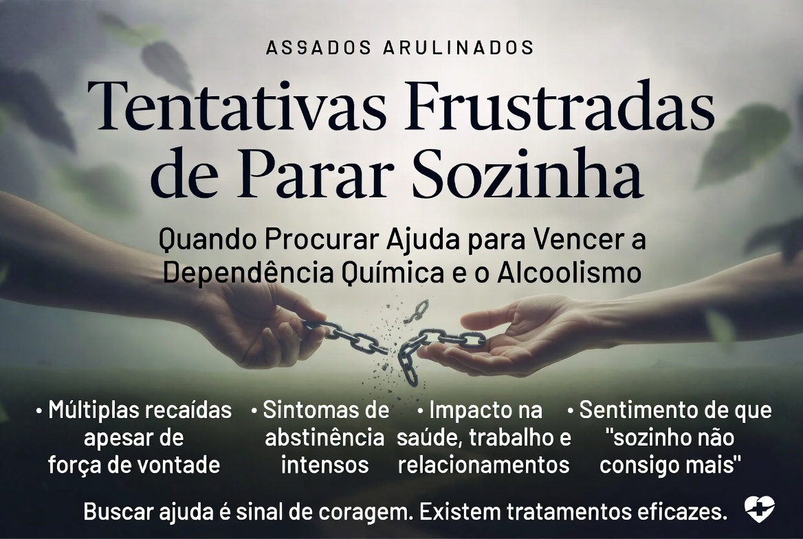 Tentativas Frustradas de Parar Sozinha: Quando Procurar Ajuda para Vencer a Dependência Química e o Alcoolismo